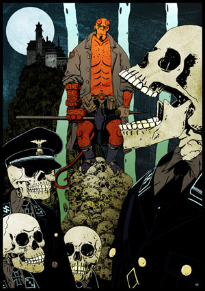 Hellboy. Illustratie: Serge Baeken