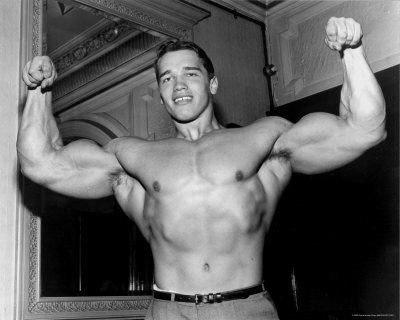 Arnold in zijn jonge jaren. 