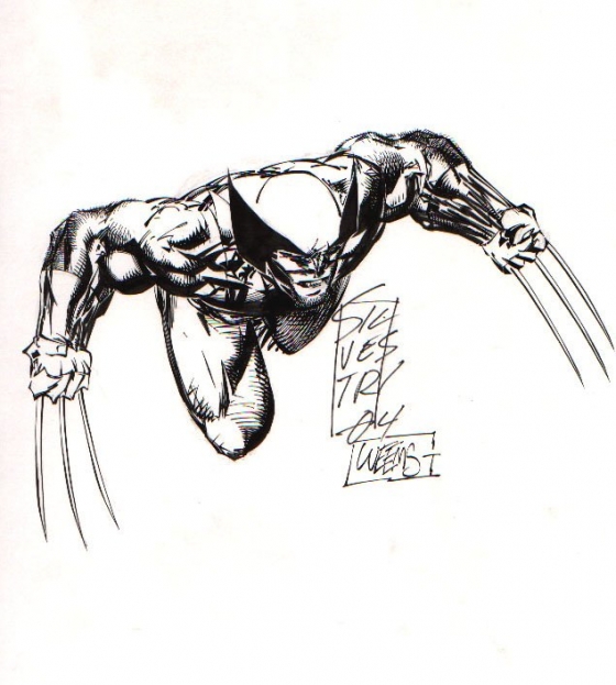 Wolverine. Illustratie: Marc Silvestri. Bron: unpublishedxmen.blogspot.com