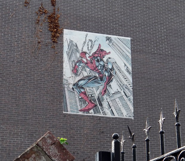 Spider-Man Muur in de Meerten Verhoffstraat, Breda. Foto: Michael Minneboo. 